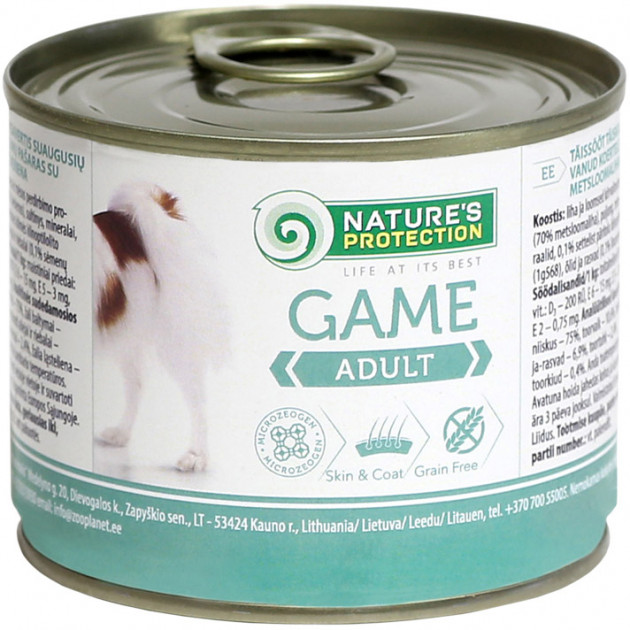 Natures Protection Dog Adult Game 200g